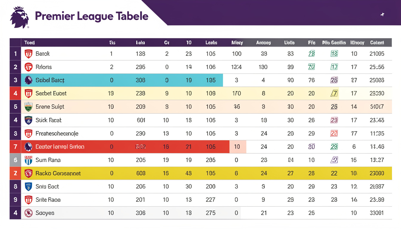 Premier League Tabelle