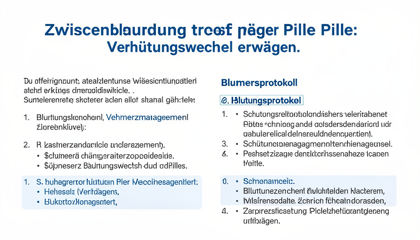 Zwischenblutung trotz Pille schwanger